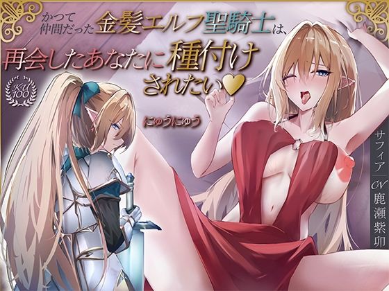 【本編フル漫画】d_684282 | かつて仲間だった金髪エルフ聖騎士は、再会したあなたに種付けされたい♪【KU100収録】 | にゅうにゅう