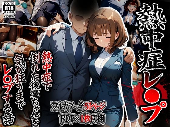 【本編フル漫画】d_715388 | 熱中症で倒れた後輩ちゃんをレ〇プする話 | ばななメモリアル